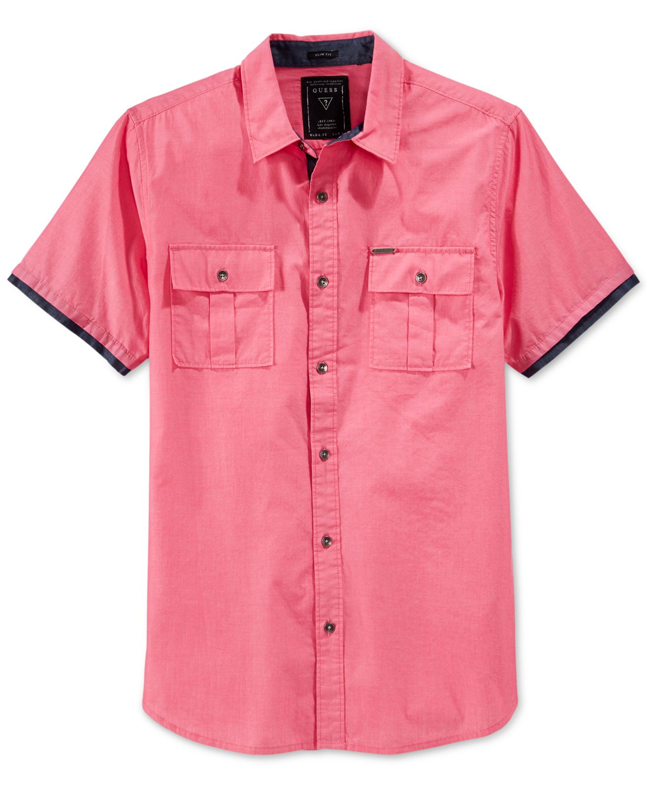 guess men's dress shirts