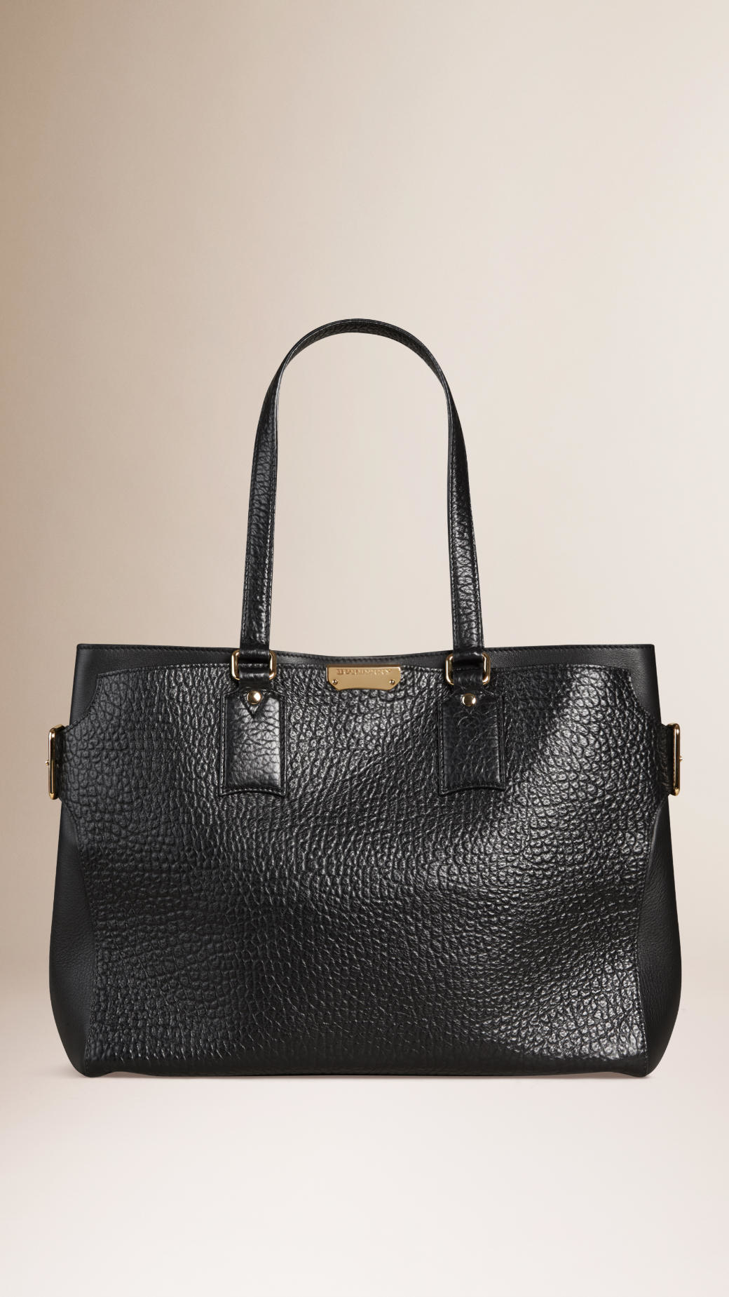 Lyst - Burberry Large Signature Grained Leather Tote Bag in Black