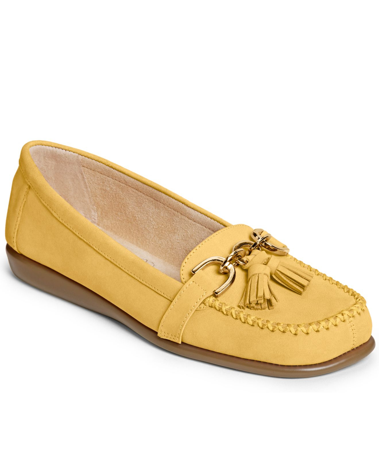 Aerosoles Super Soft Flats in Yellow | Lyst