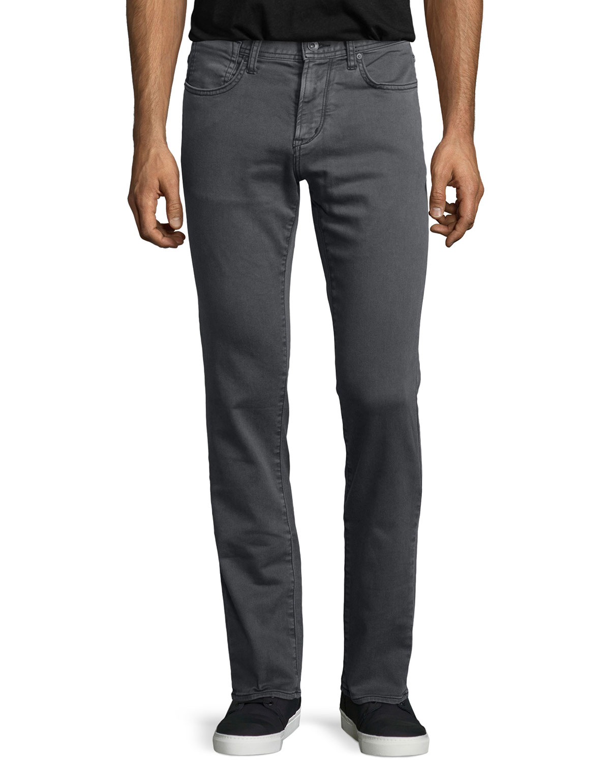 John Varvatos Bowery Slim-fit Jeans in Gray for Men | Lyst