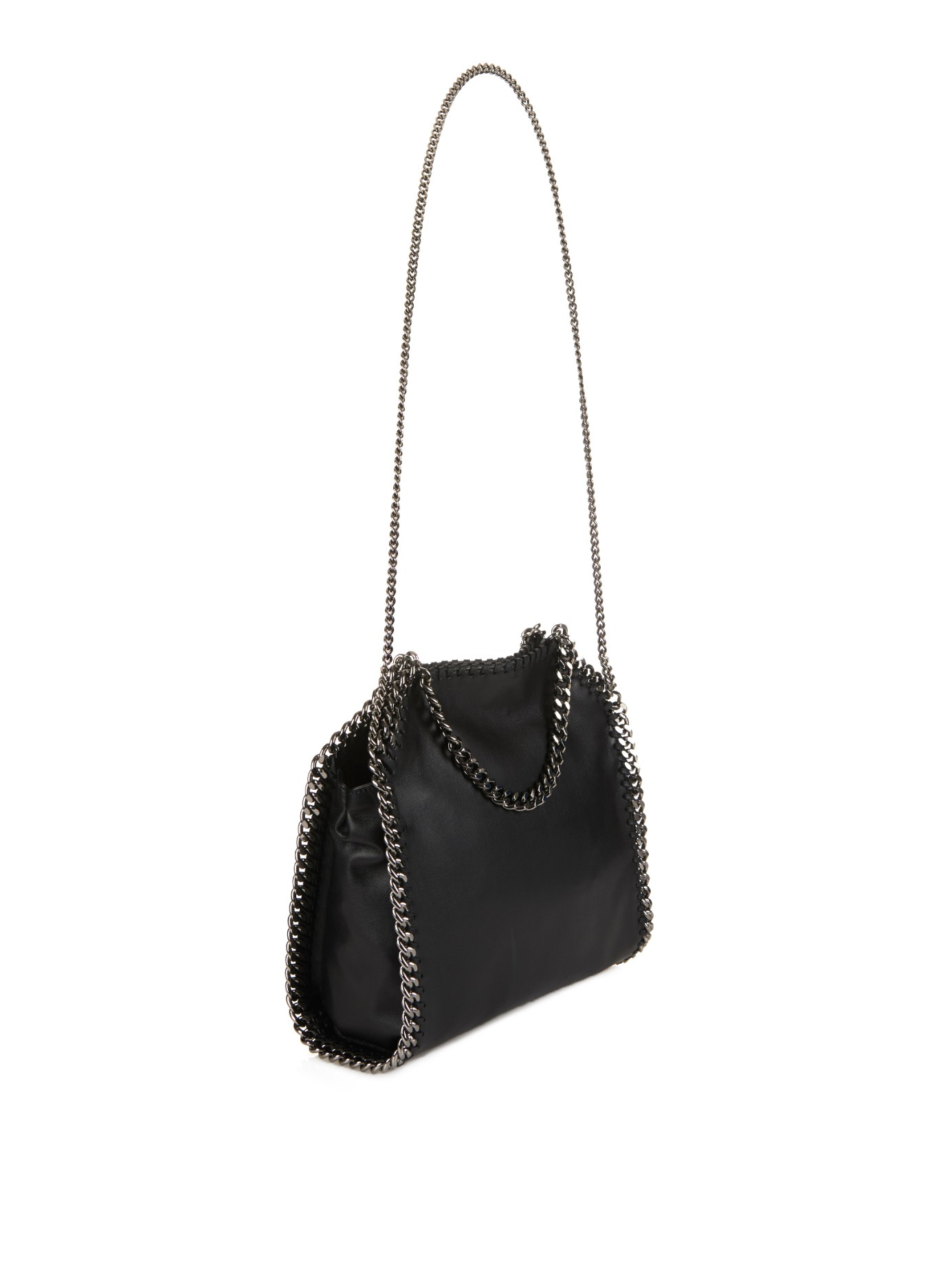 Lyst - Stella Mccartney Falabella Small Faux-leather Cross-body Bag in ...