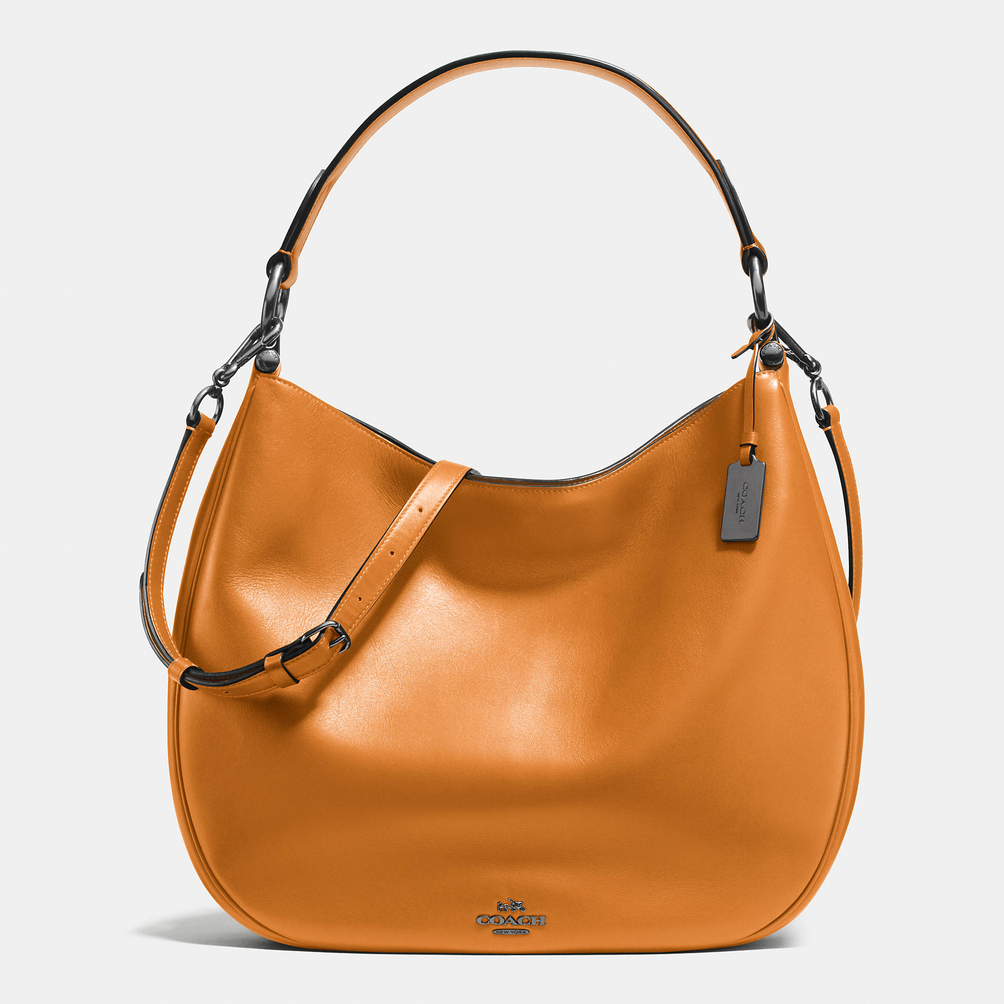 Lyst - Coach Nomad Leather Hobo in Natural