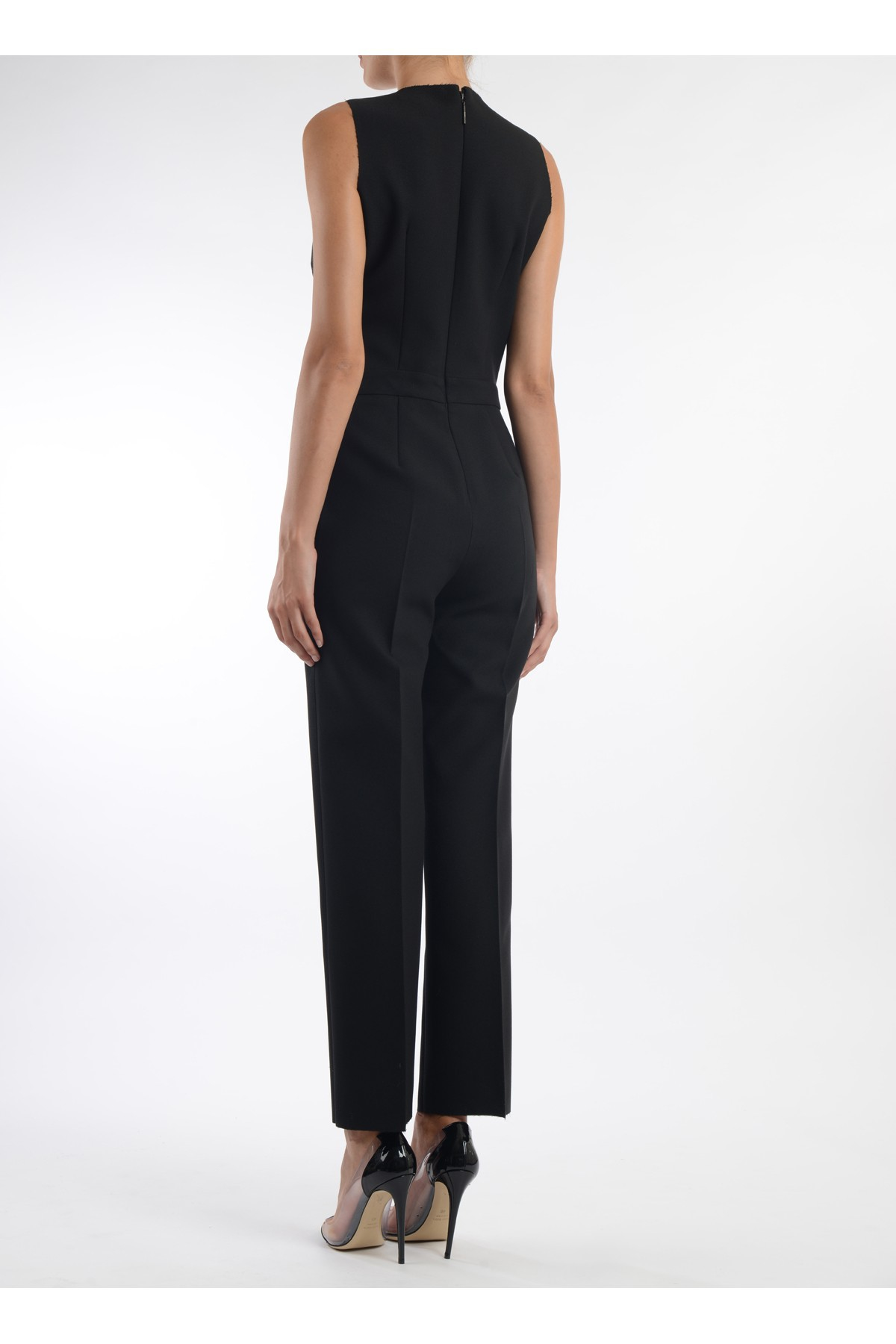 Msgm Sleeveless Jumpsuit With Straight Leg in Black | Lyst