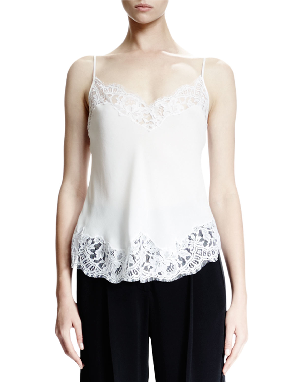 Givenchy Lace-trim Underpinning Camisole in White | Lyst