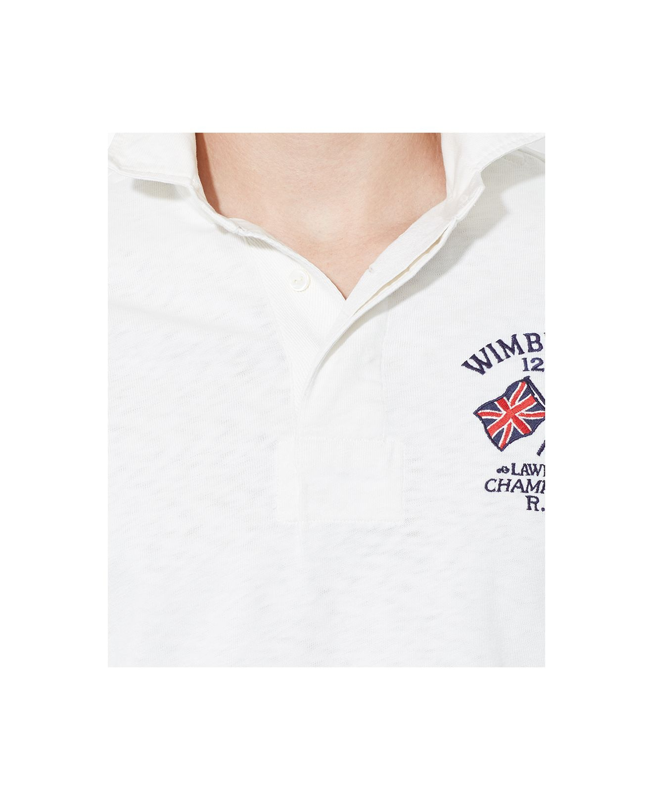 Lyst - Polo Ralph Lauren Wimbledon Custom-Fit Jersey Rugby ...