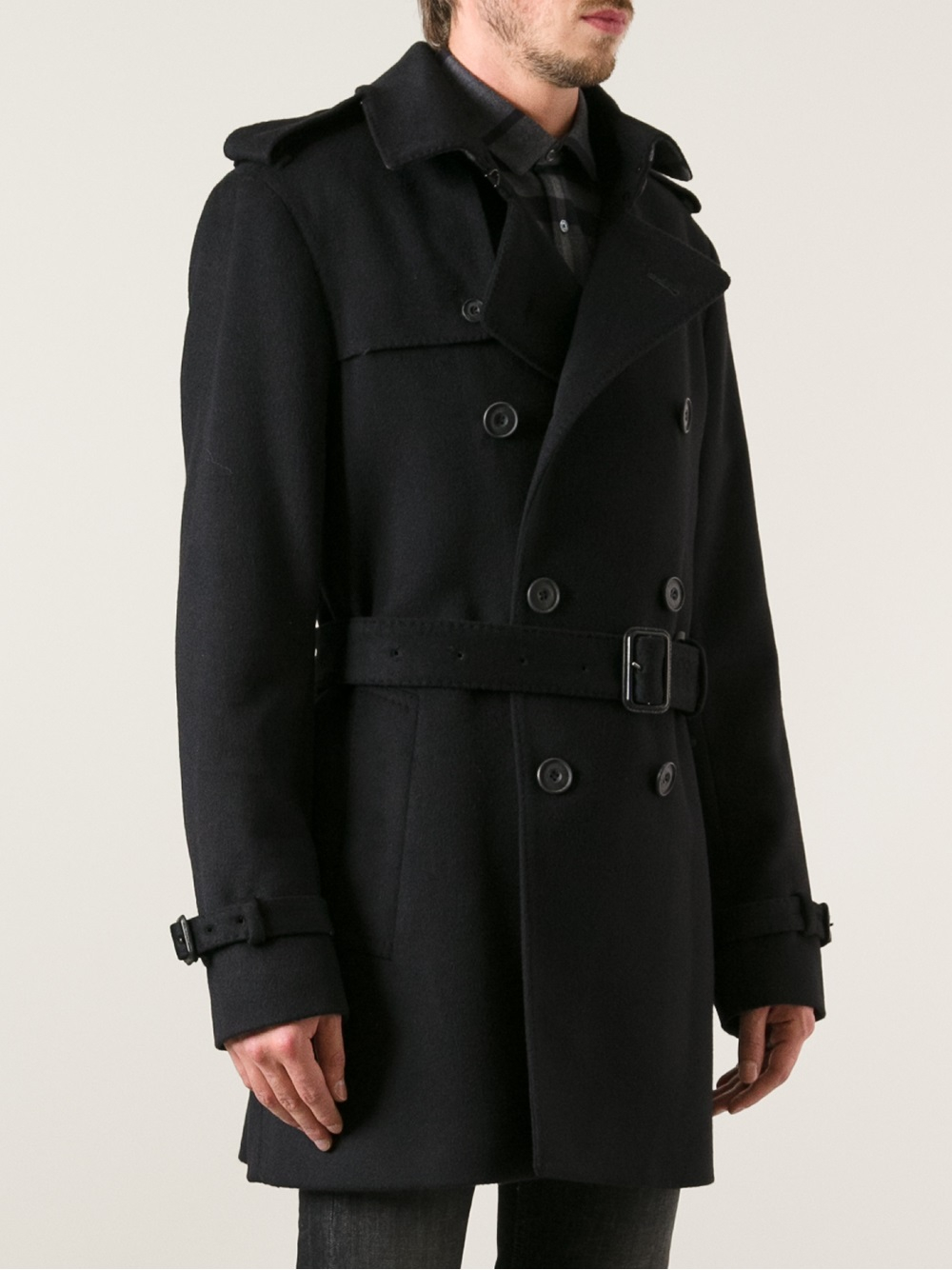 Burberry 'britton' Trench Coat in Black for Men | Lyst