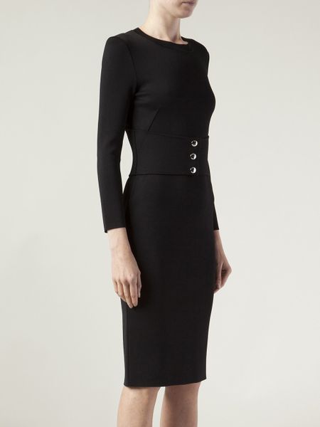 Givenchy Belted Robe Dress in Black | Lyst