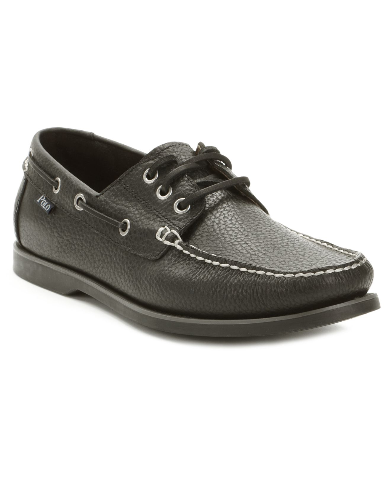 Lyst Polo Ralph Lauren Bienne Tumbled Leather Boat Shoes