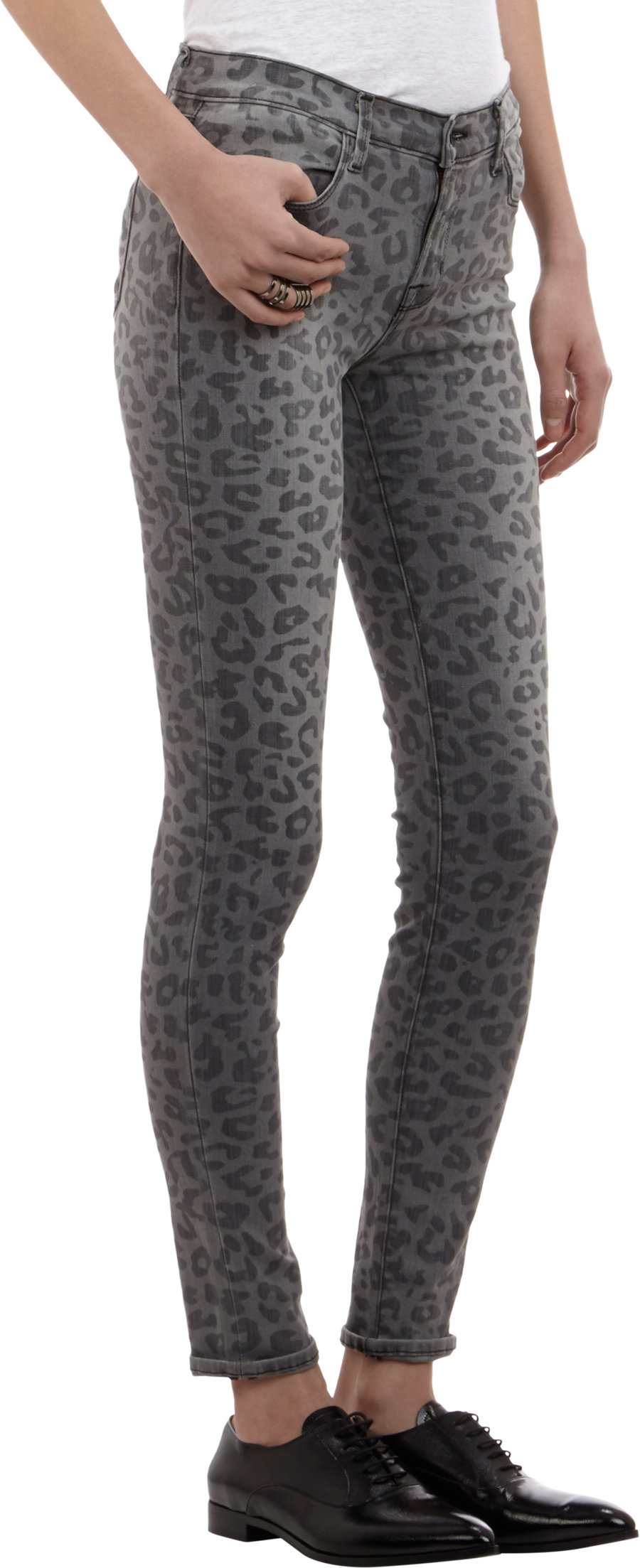 leopard skinny jeans