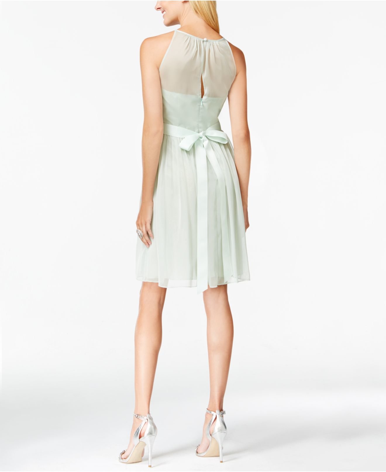 chiffon halter