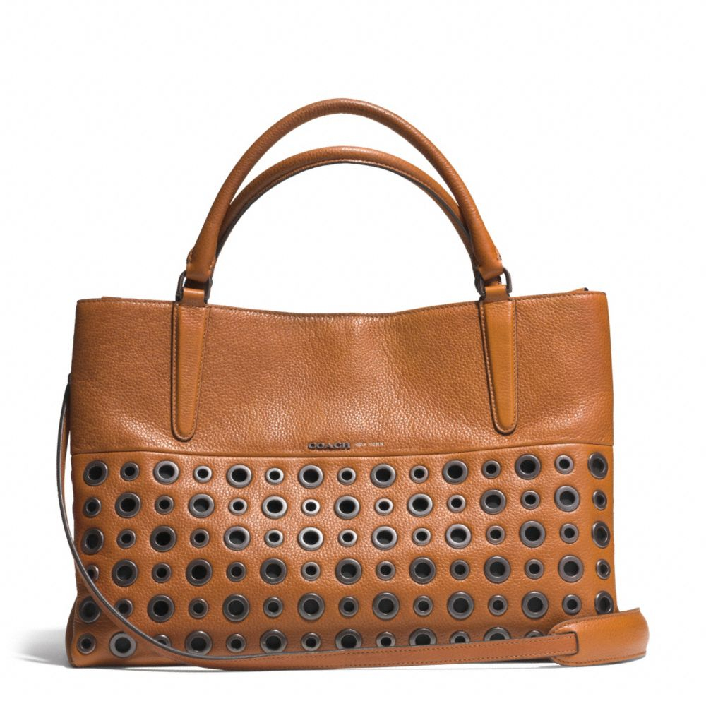  Coach  The Grommets Soft Borough Bag In Pebbled Leather in 