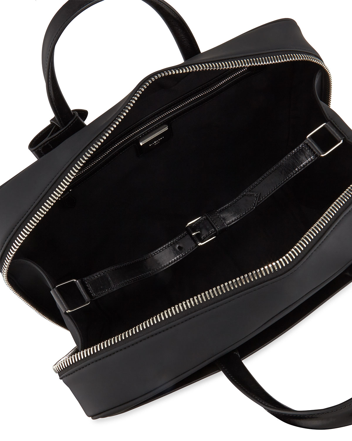 Lyst - Givenchy Structured-Leather Zip-Top Tote Bag in Black