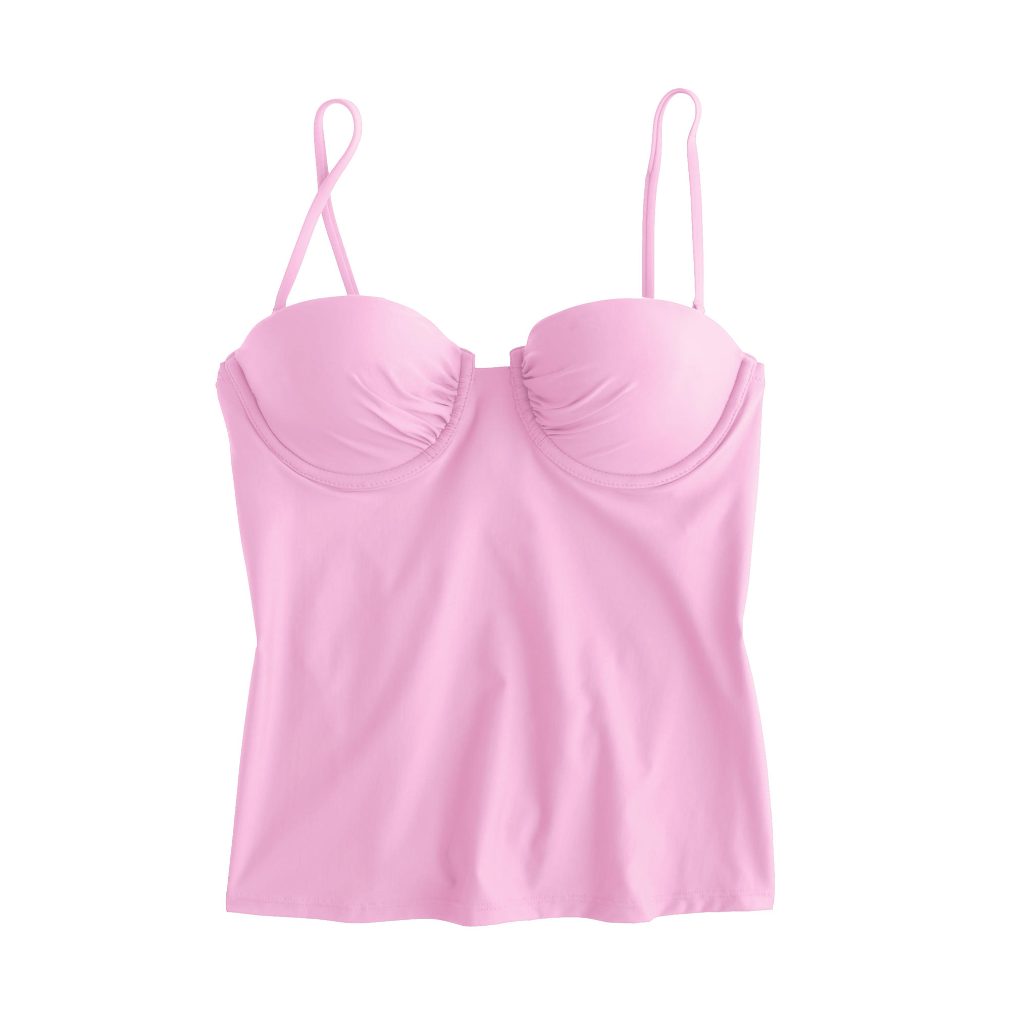 J.crew D-cup Underwire Tankini Top in Pink | Lyst