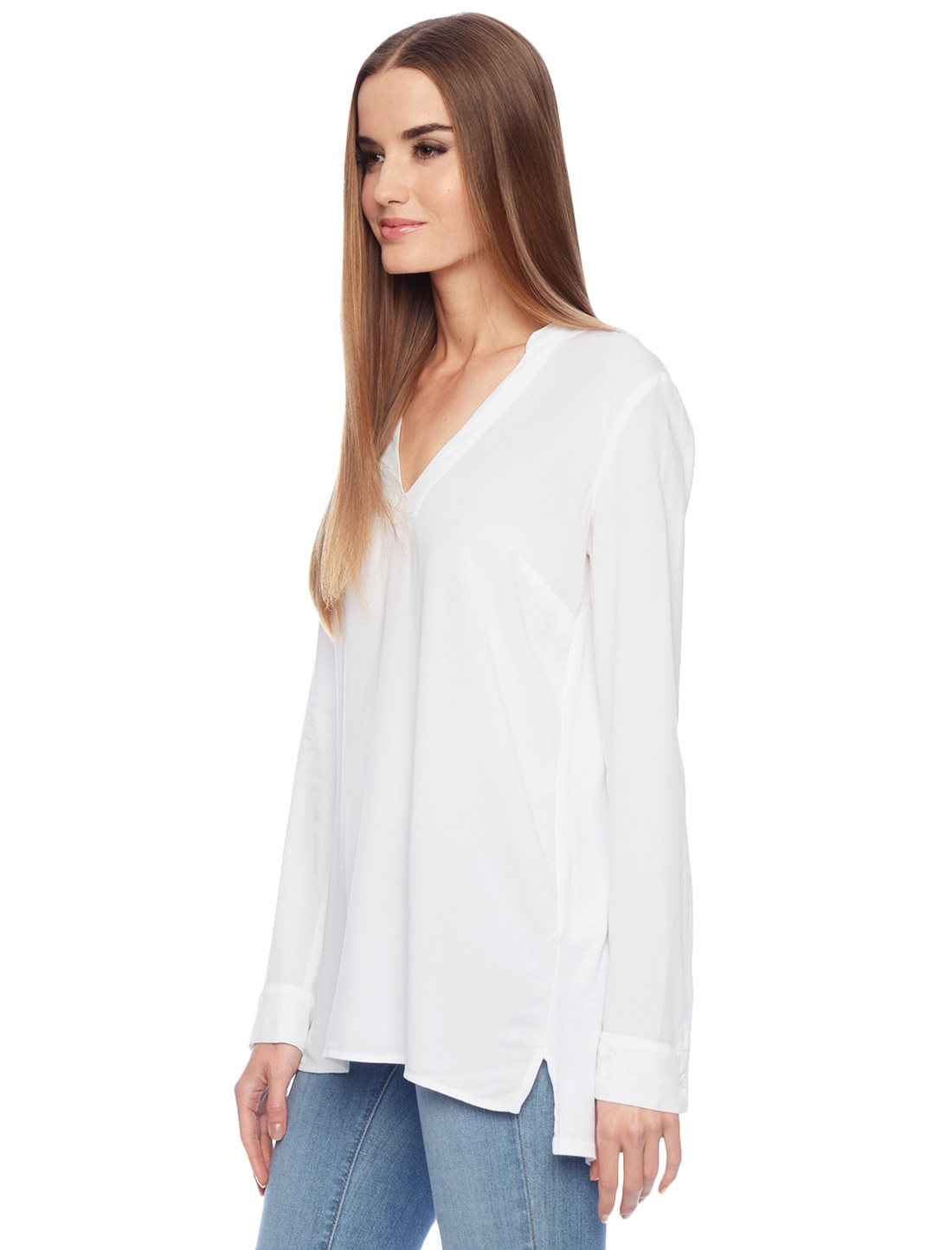 long sleeve white tunic