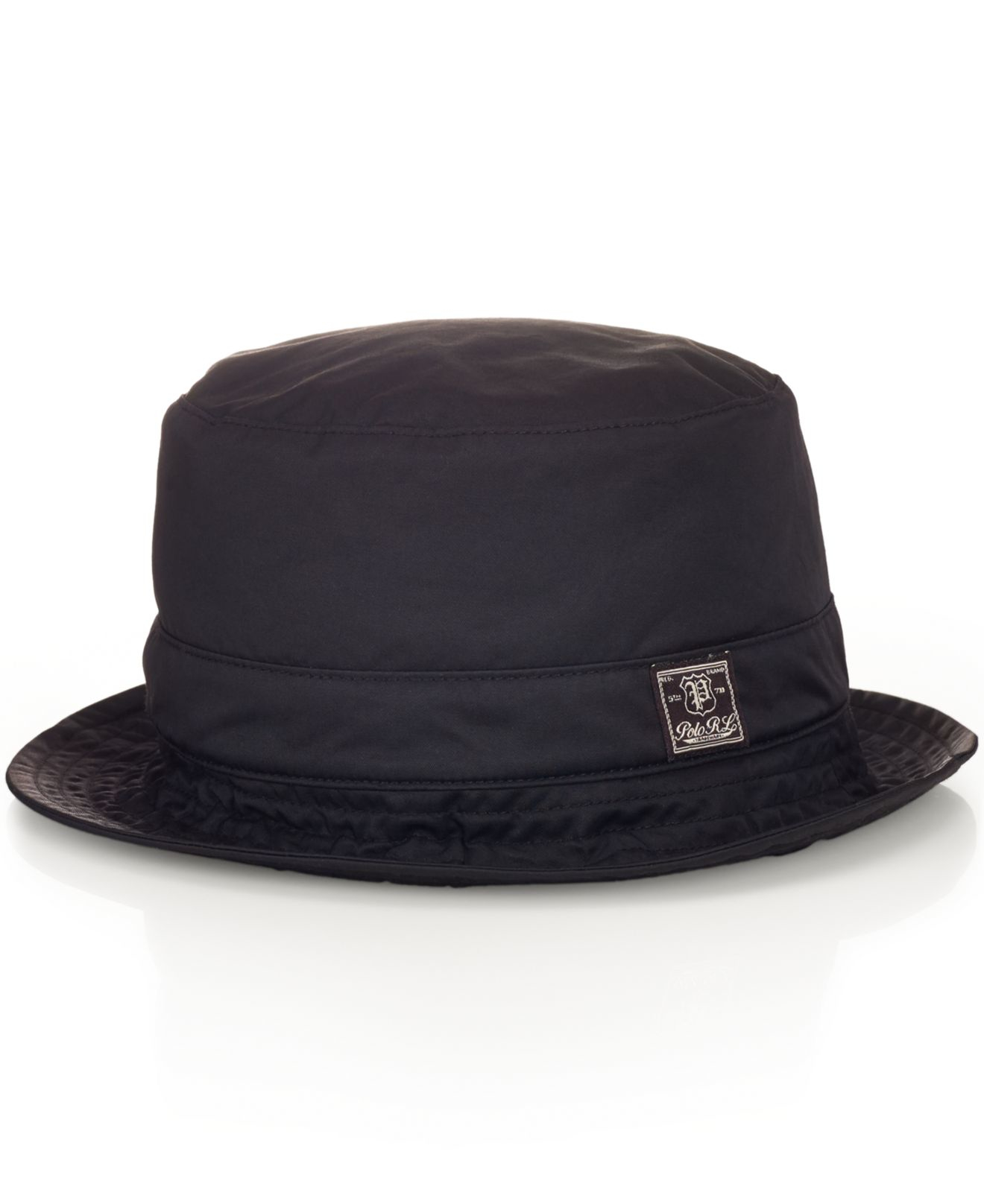 Polo Ralph Lauren Twill Bucket Hat in Black for Men - Lyst