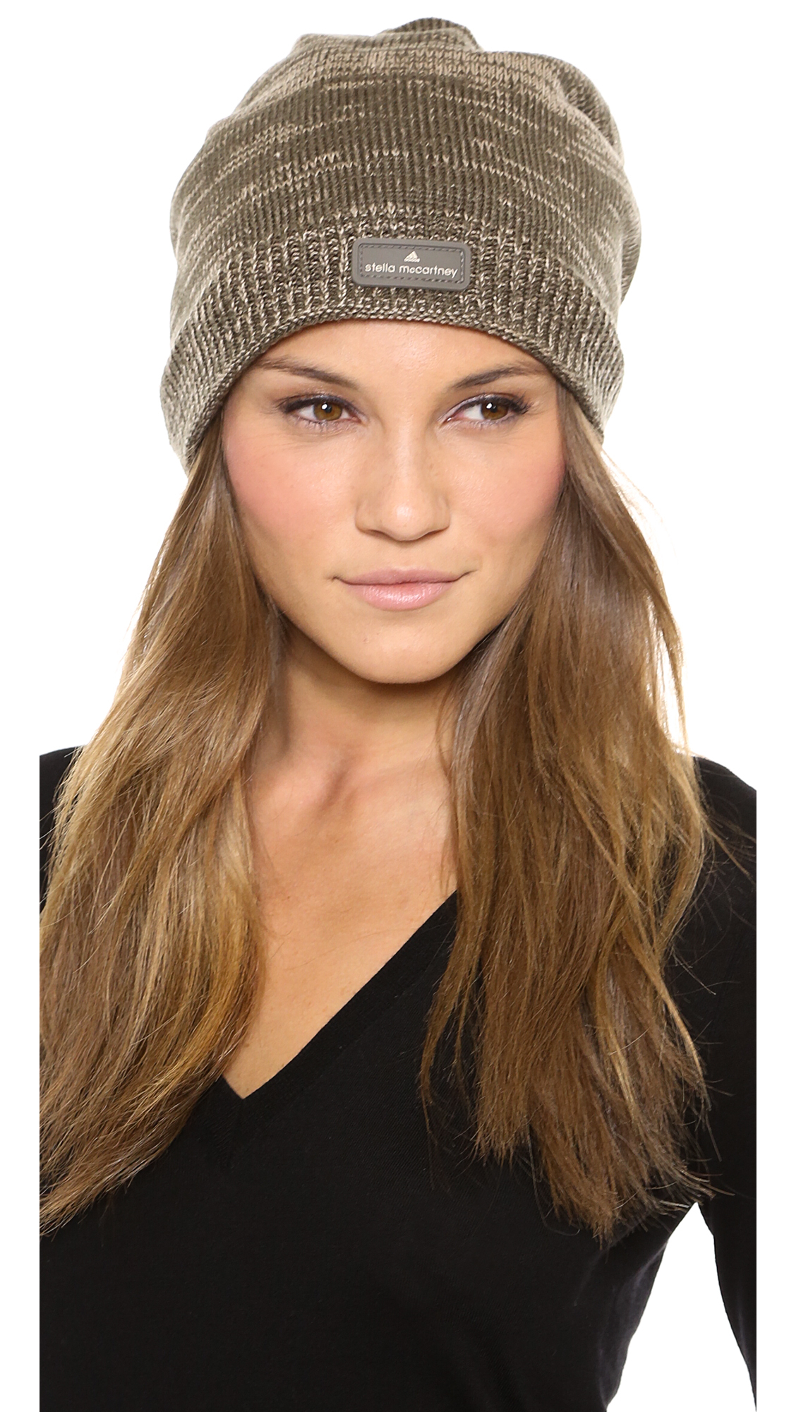 Lyst - Adidas By Stella Mccartney Running Beanie Base Brownginger in Brown