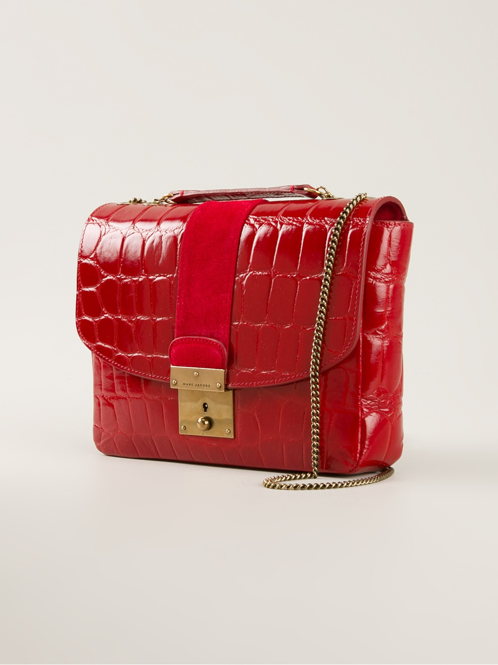 Marc Jacobs Crocodile Effect Bag in Red Lyst