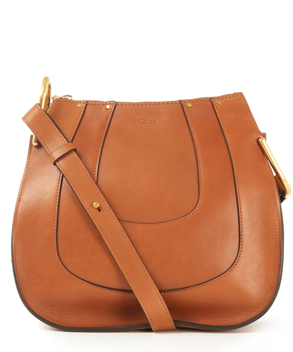 Lyst - Chloé Small Tan Hayley Leather Hobo Bag in Brown