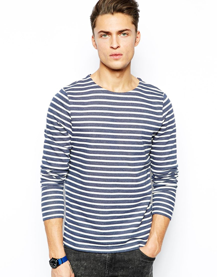 asos blue stripe long sleeve t shirt long sleeve t shirts product 1 18938572 0 621633320 normal