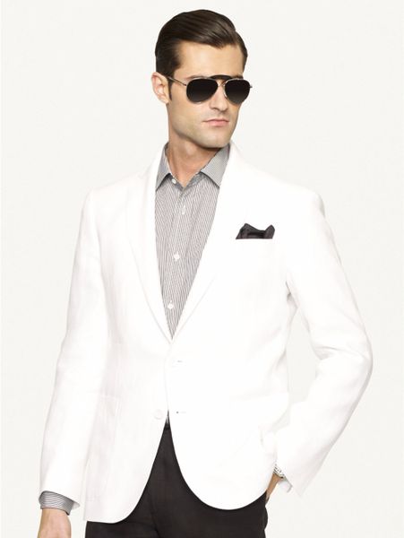Ralph Lauren Black Label Linen Nigel Sport Coat in White for Men | Lyst