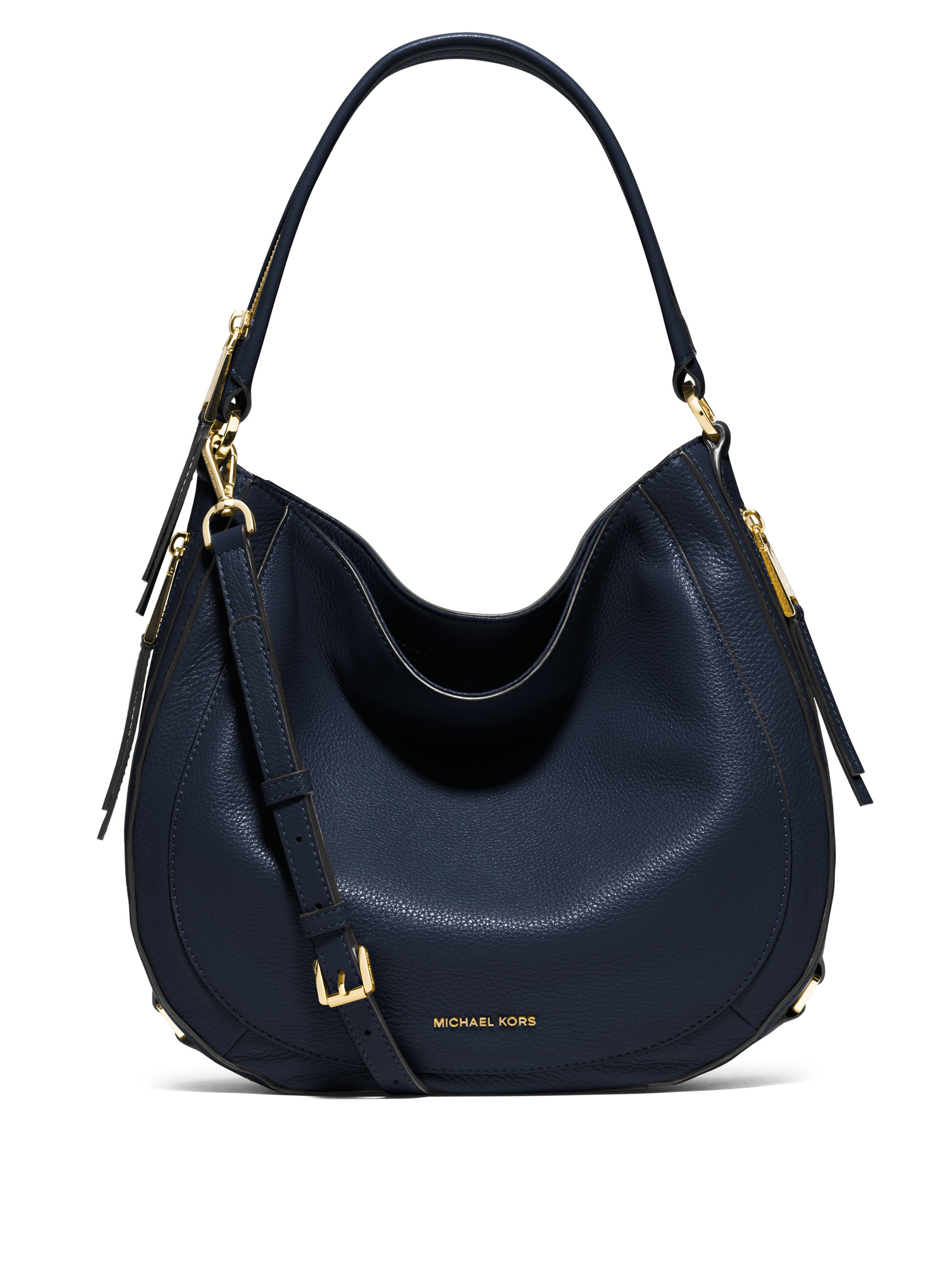 michael kors dark blue handbag