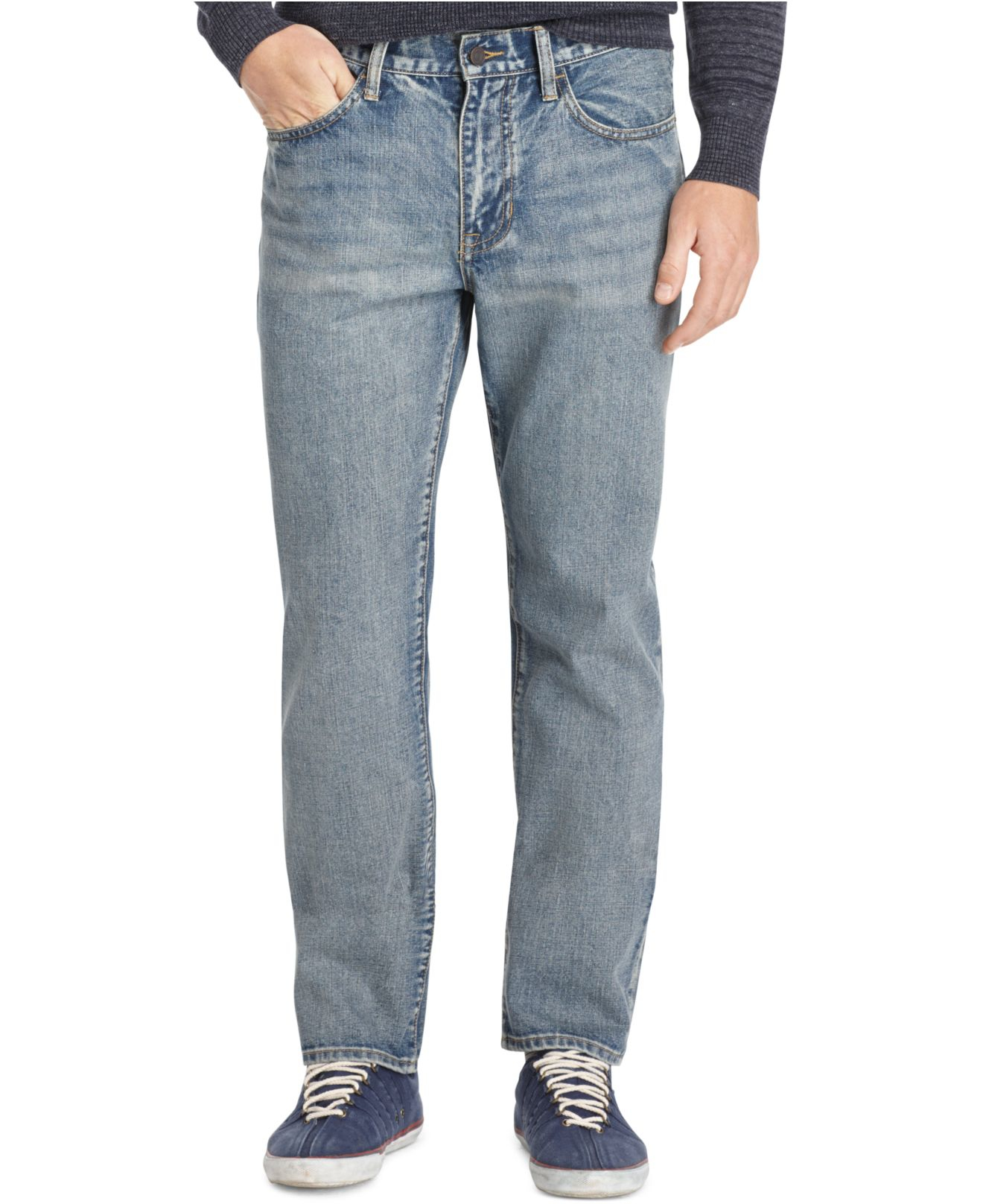 Izod Relaxed Fit Jeans in Blue for Men (Cylinder Wash) - Save 43% | Lyst