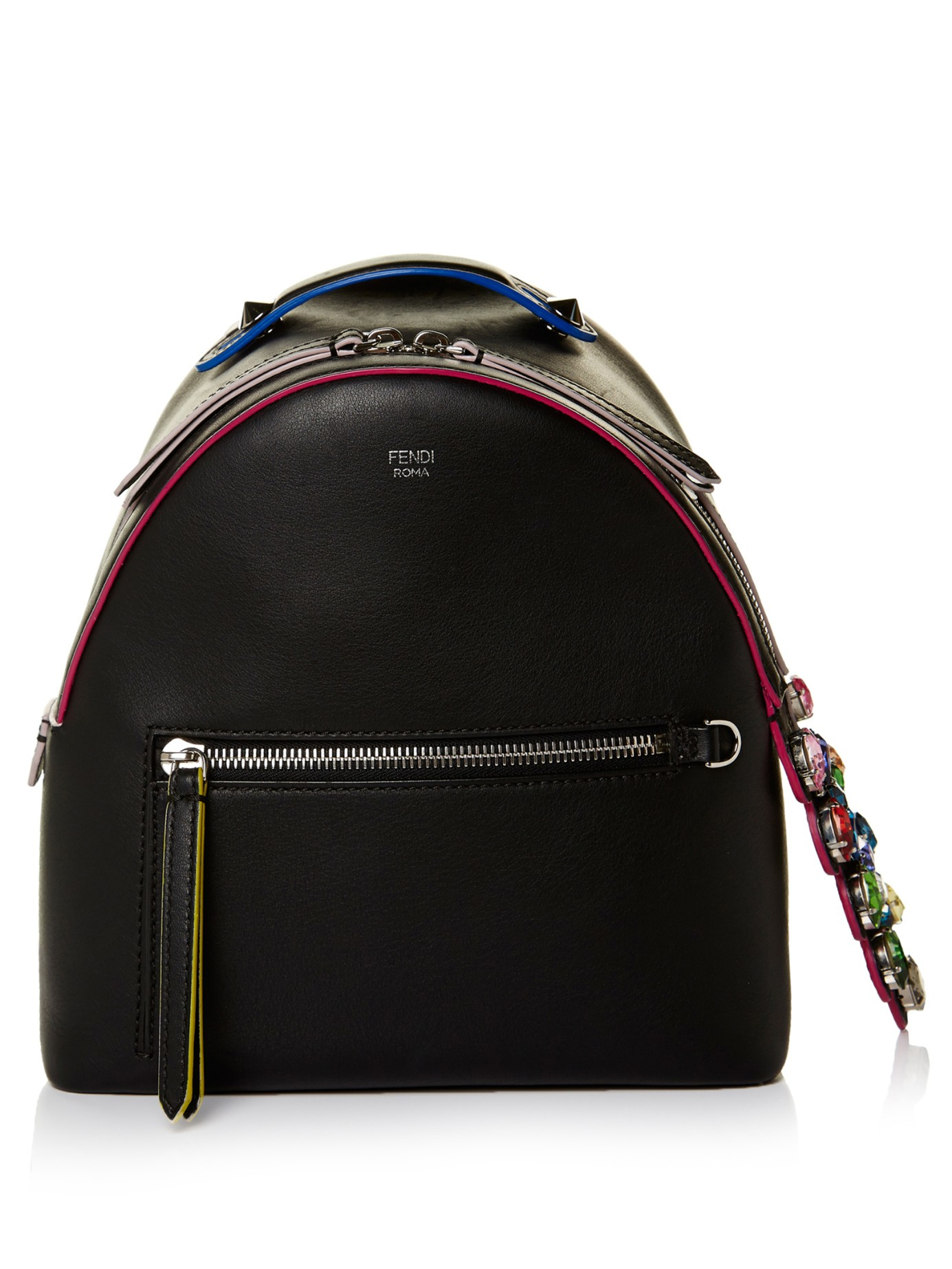 Lyst - Fendi By The Way Mini Crystal-embellished Backpack