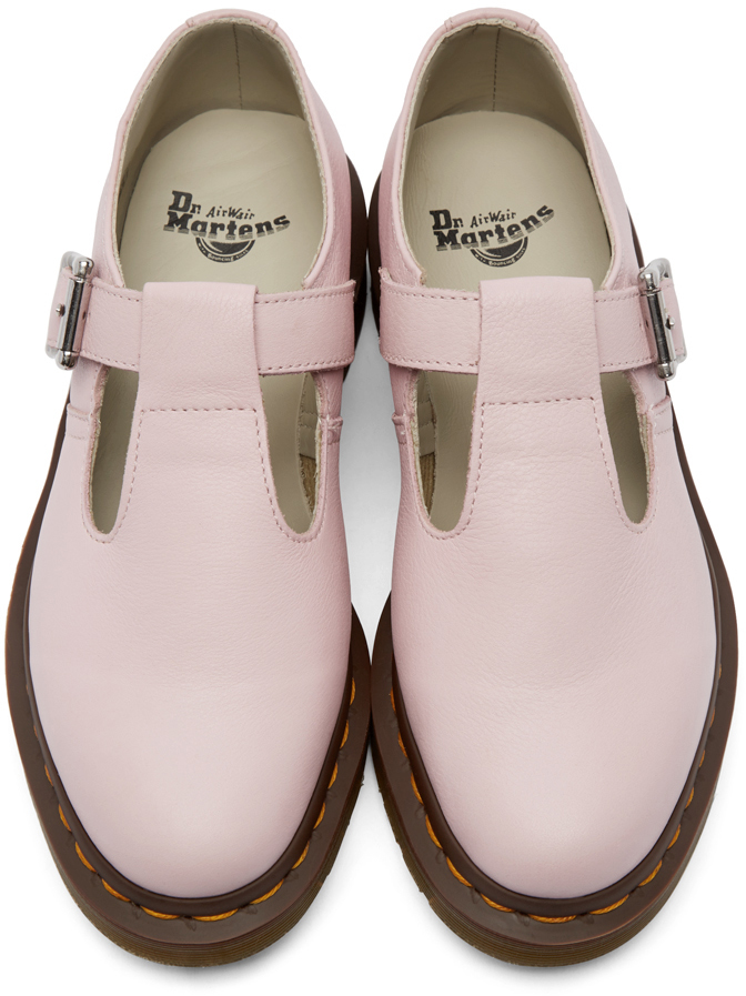 Dr. Martens Pink Leather Pulley Maryjanes in Pink Lyst