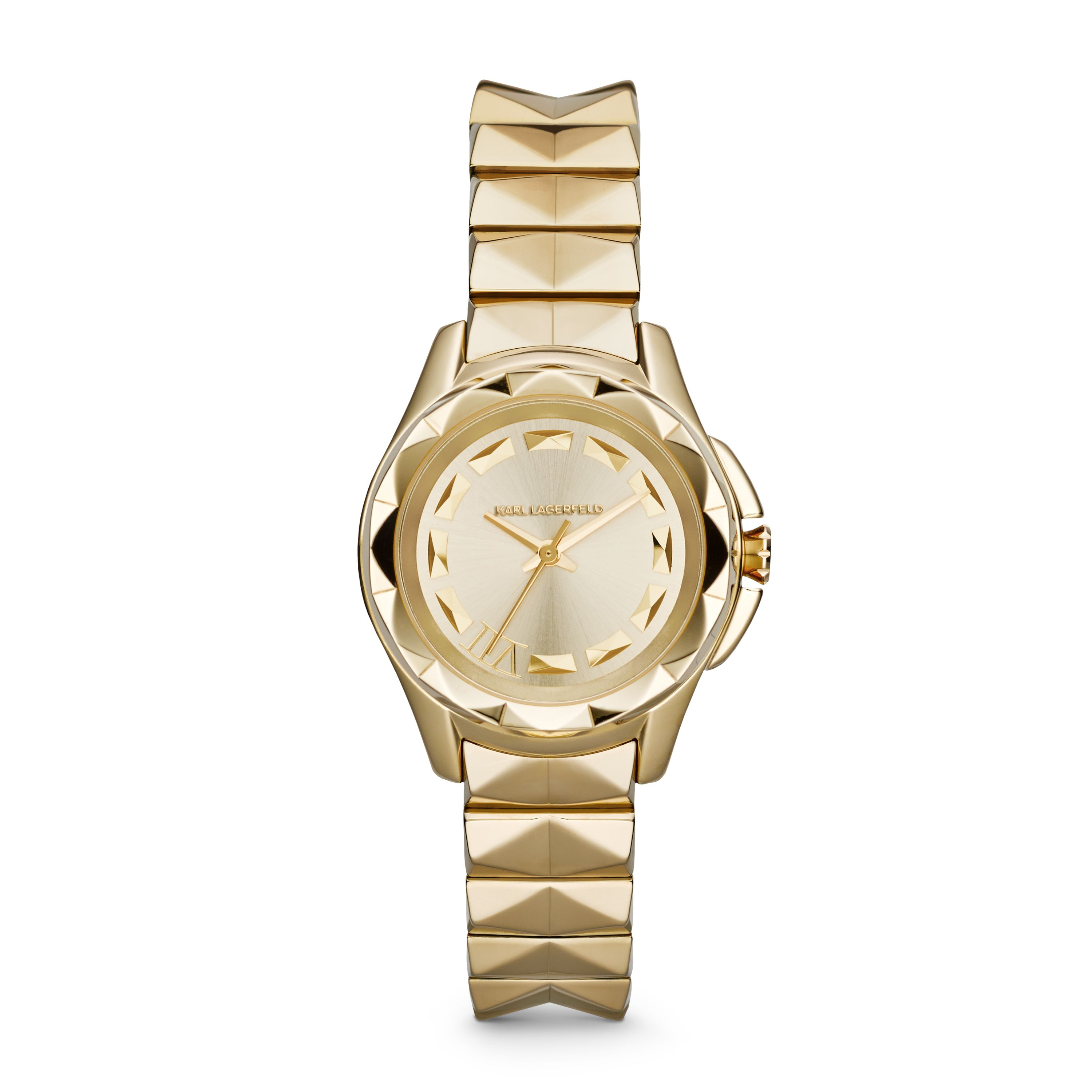Karl Lagerfeld Karl 7 Gold Ladies Bracelet Watch in Gold | Lyst