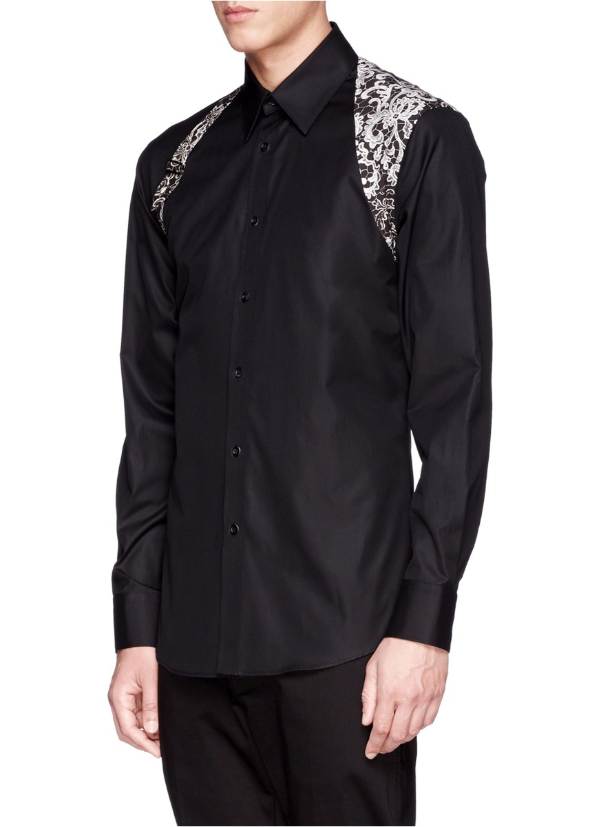 alexander mcqueen harness shirt