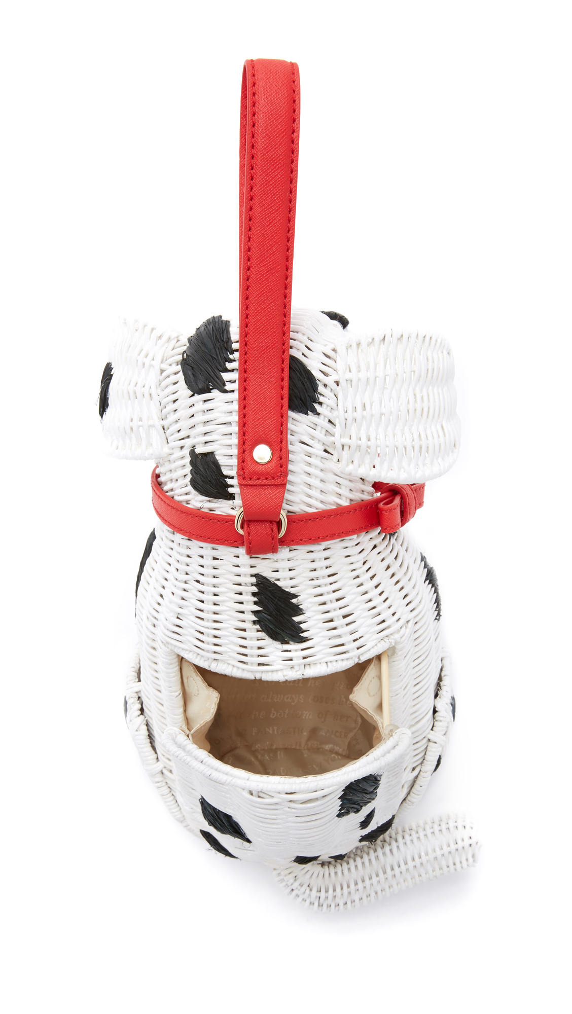 Lyst Kate Spade New York Wicker Dalmatian Bag in Black