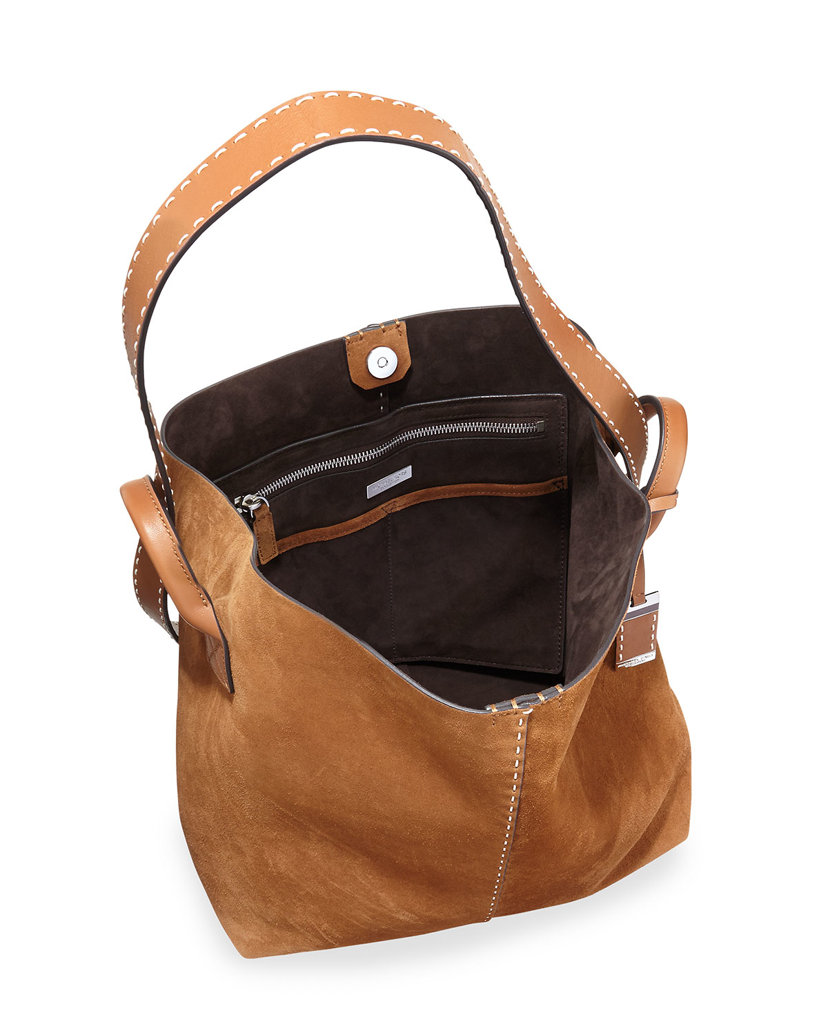 Lyst - Michael Kors Rogers Large Leather Hobo Bag in Brown