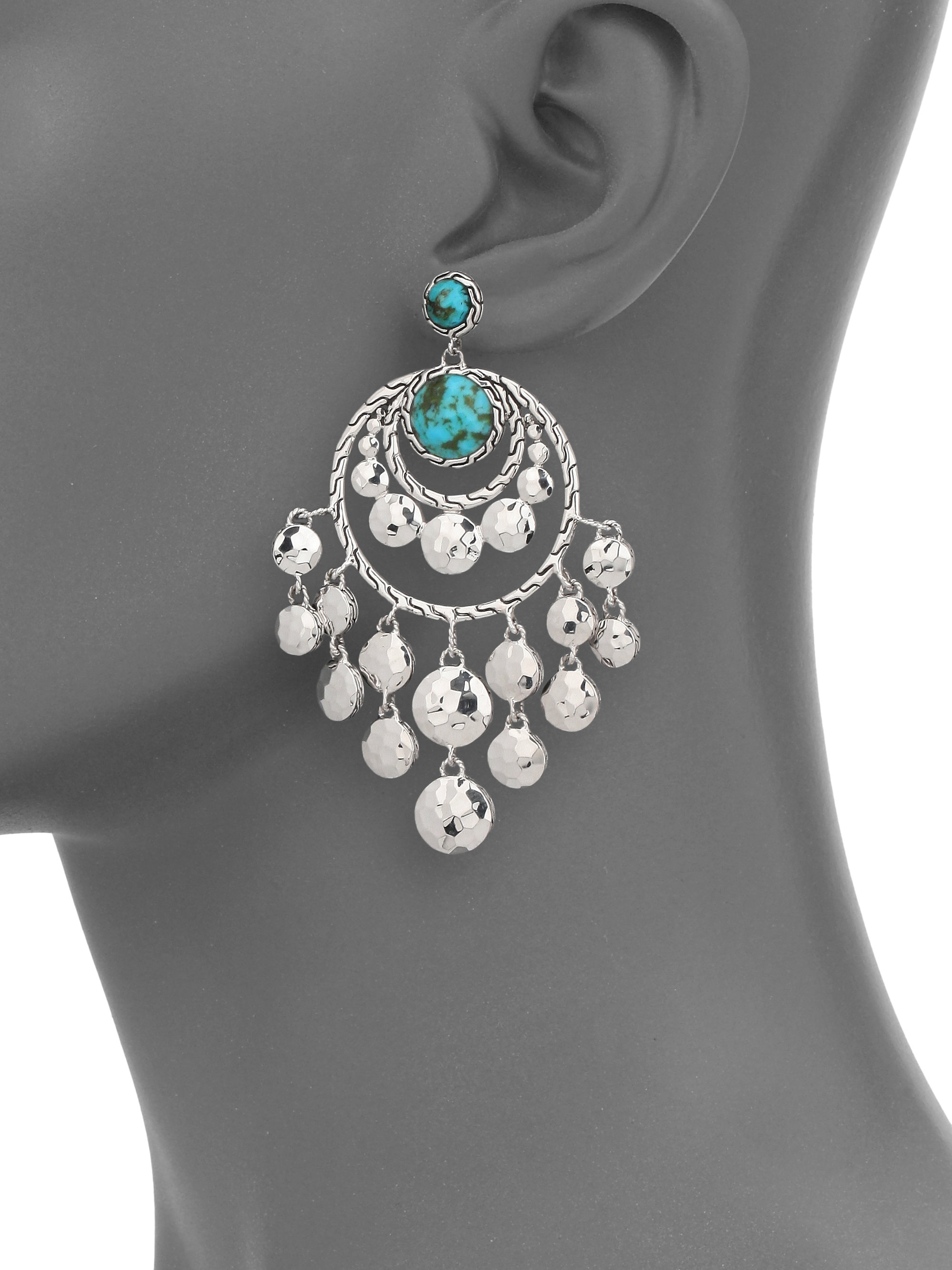 Lyst John Hardy Palu Turquoise Sterling Silver Matrix Chandelier Gallery
