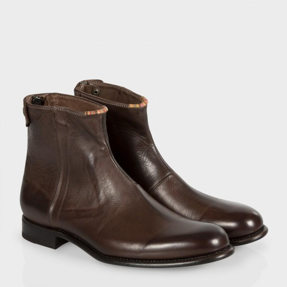 Paul smith Men's Dip-dyed Brown Leather Claude Boots in Brown for Men ...