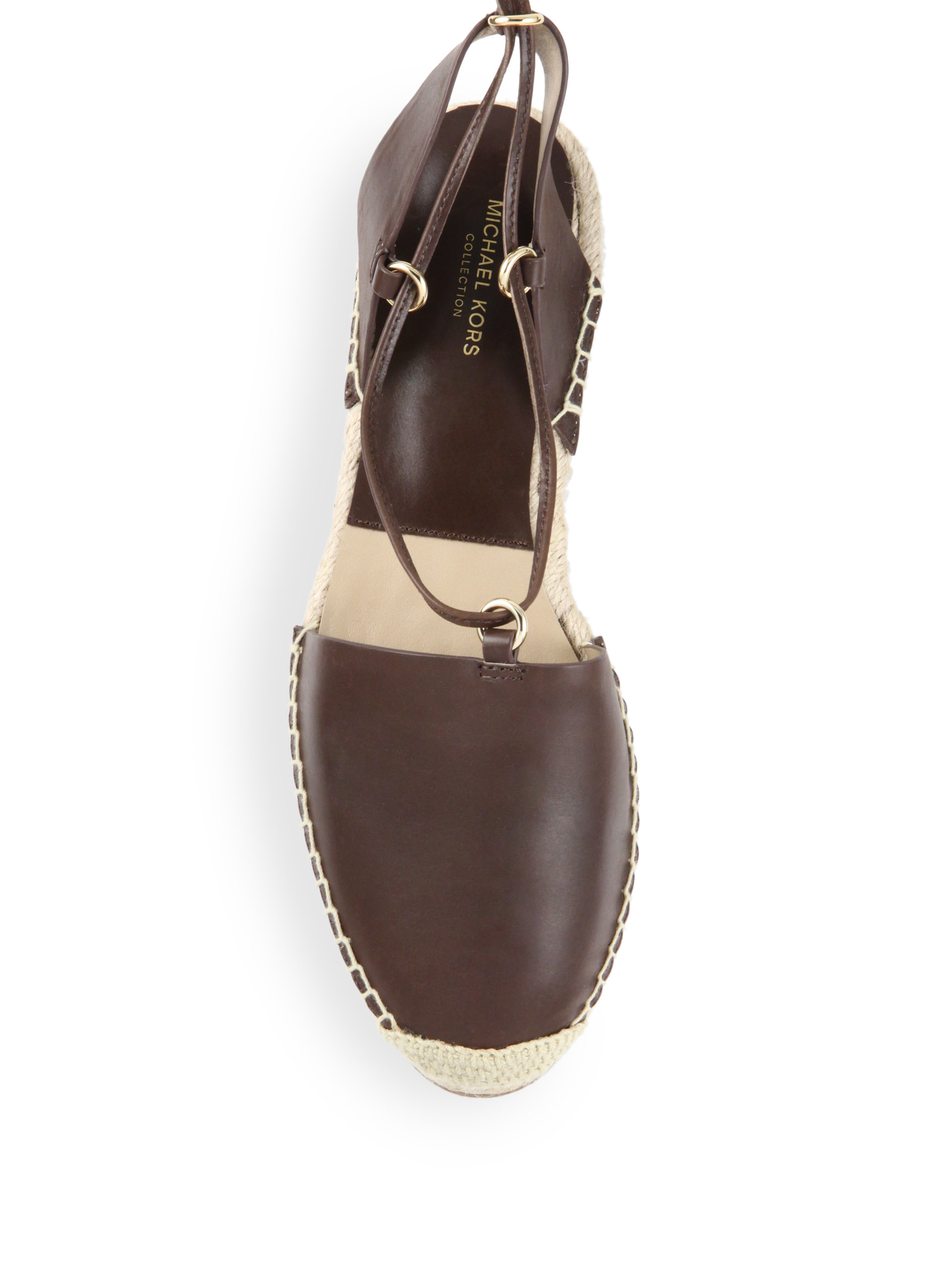 brown michael kors flats