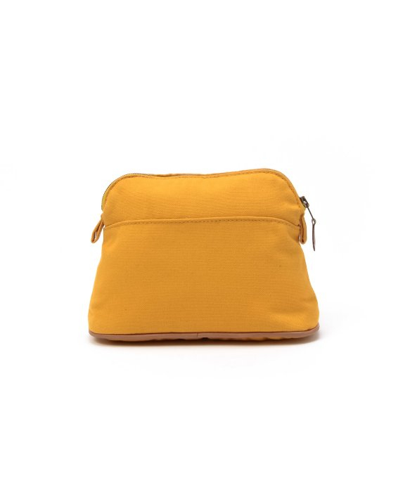 Herms Preowned Yellow Cotton Bolide Pouch in Yellow | Lyst  