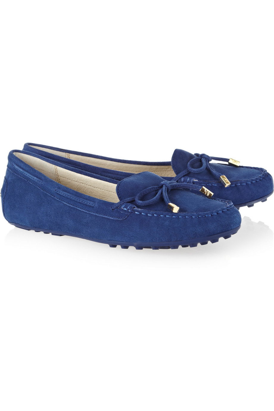 Lyst - Michael Michael Kors Daisy Suede Moccasins in Blue