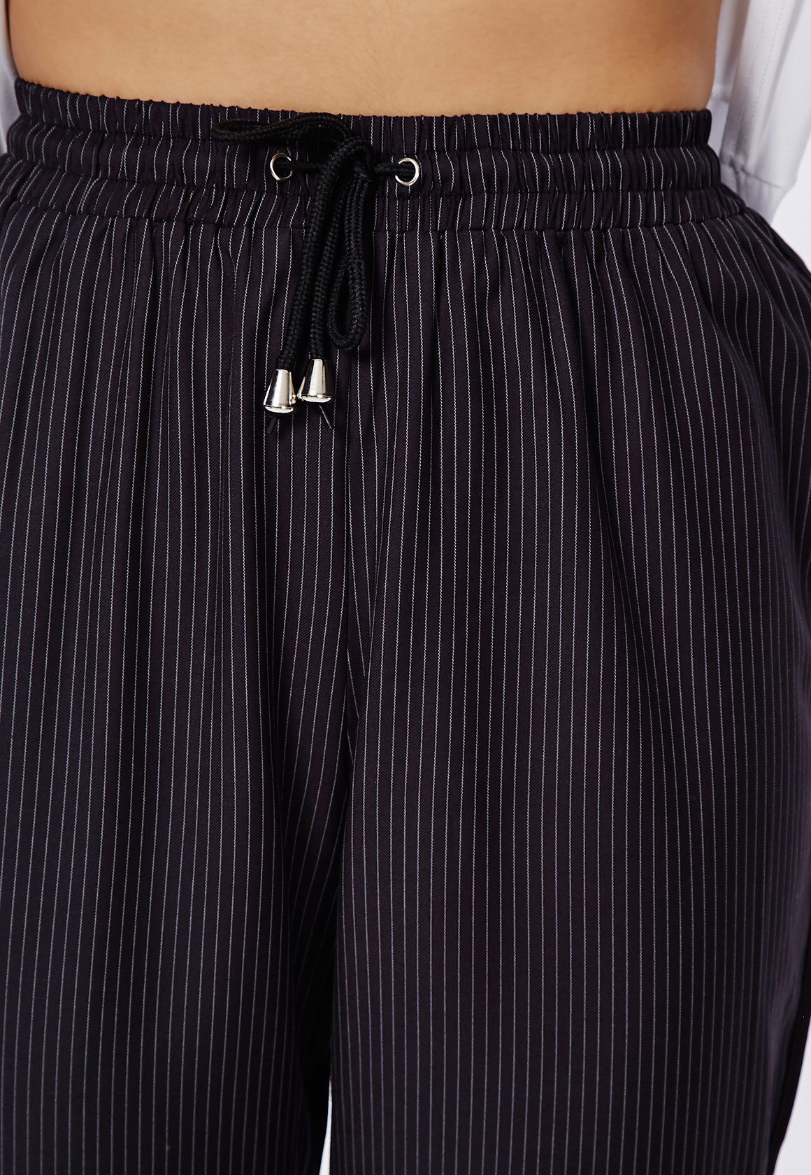 pinstripe smart joggers