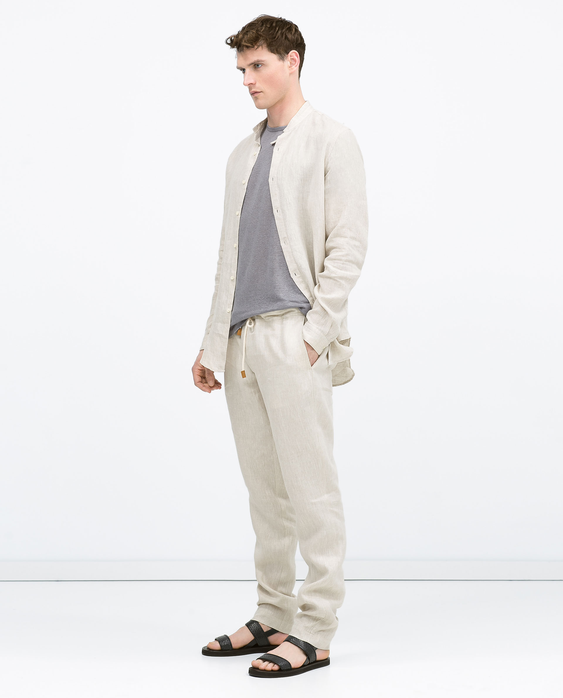 zara drawstring trousers