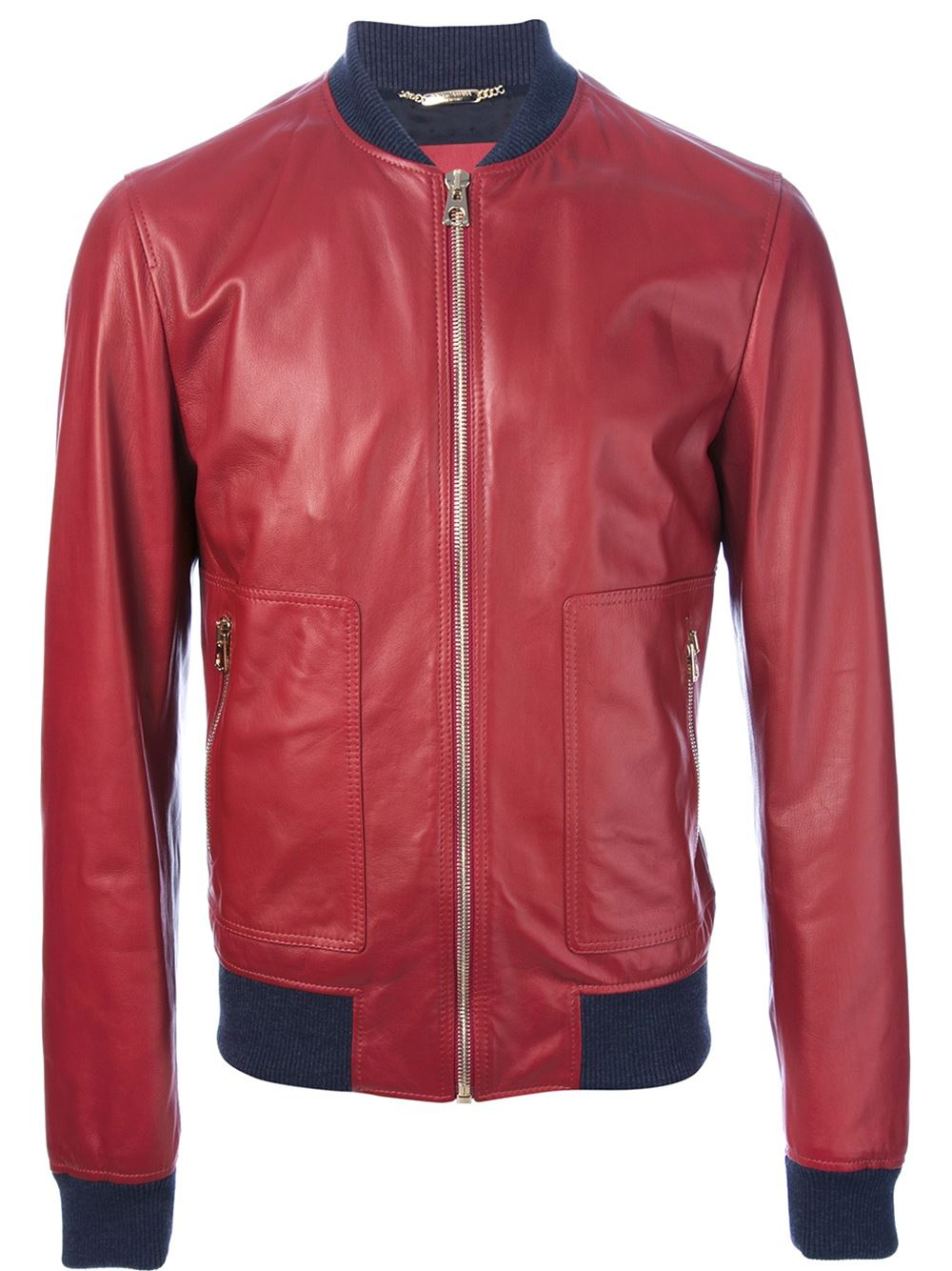 Lyst - Dolce & Gabbana Classic Bomber Jacket in Red for Men