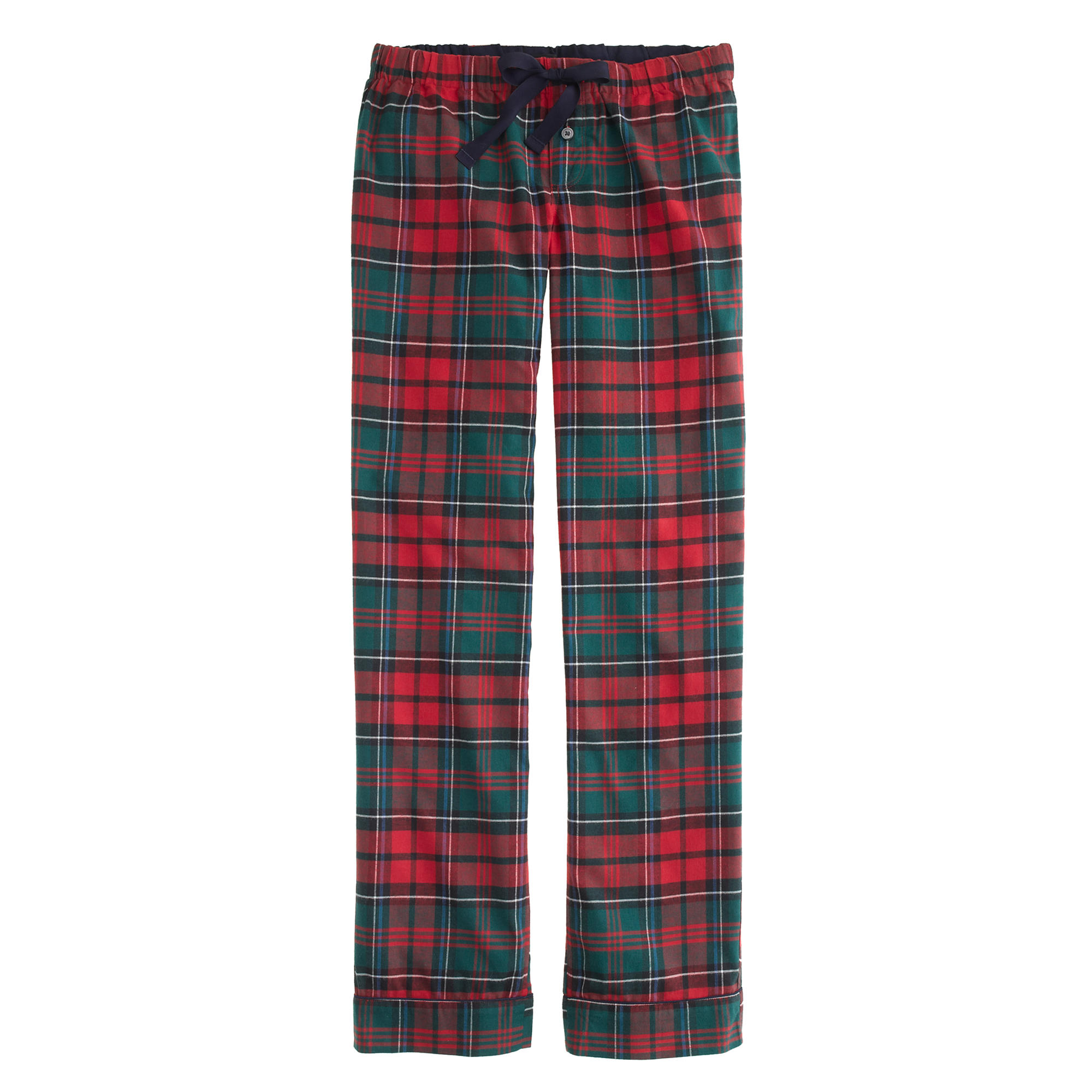 red plaid pajama pants