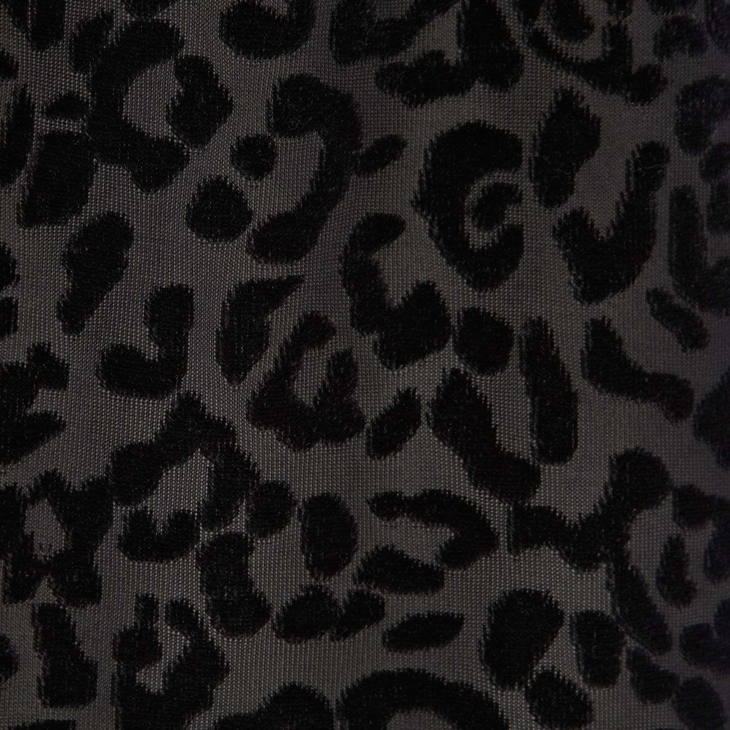 River Island Black Leopard Print Devore Cami Top in Black