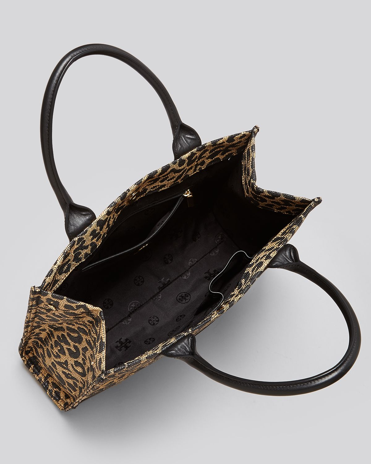 tory burch cheetah tote