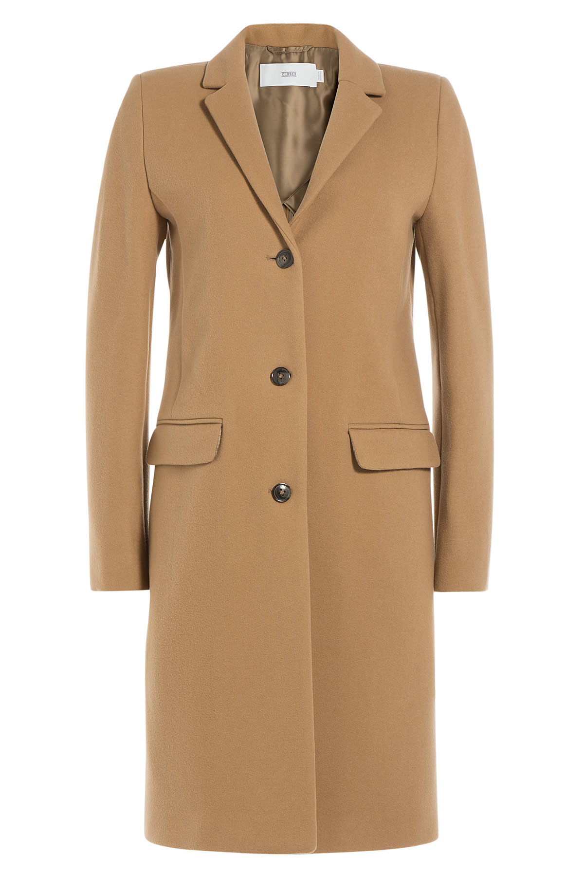 Lyst - Closed Wool Blend Coat - Camel in Brown