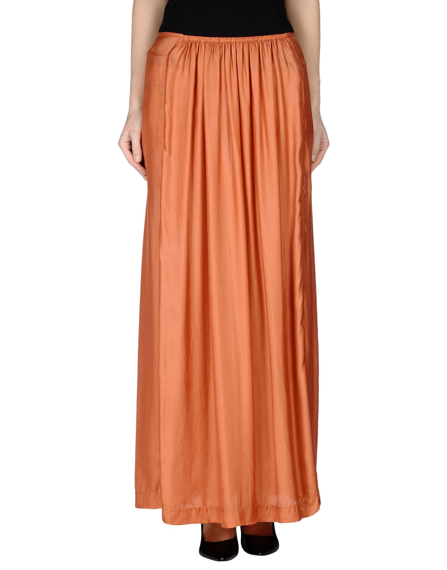 Bellerose Long Skirt in Brown (Rust) | Lyst