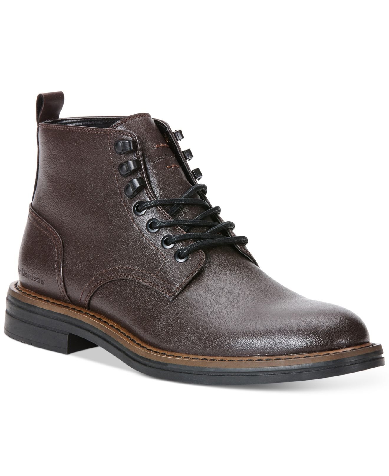 Calvin klein jeans Edmond Smooth Boots in Brown for Men | Lyst
