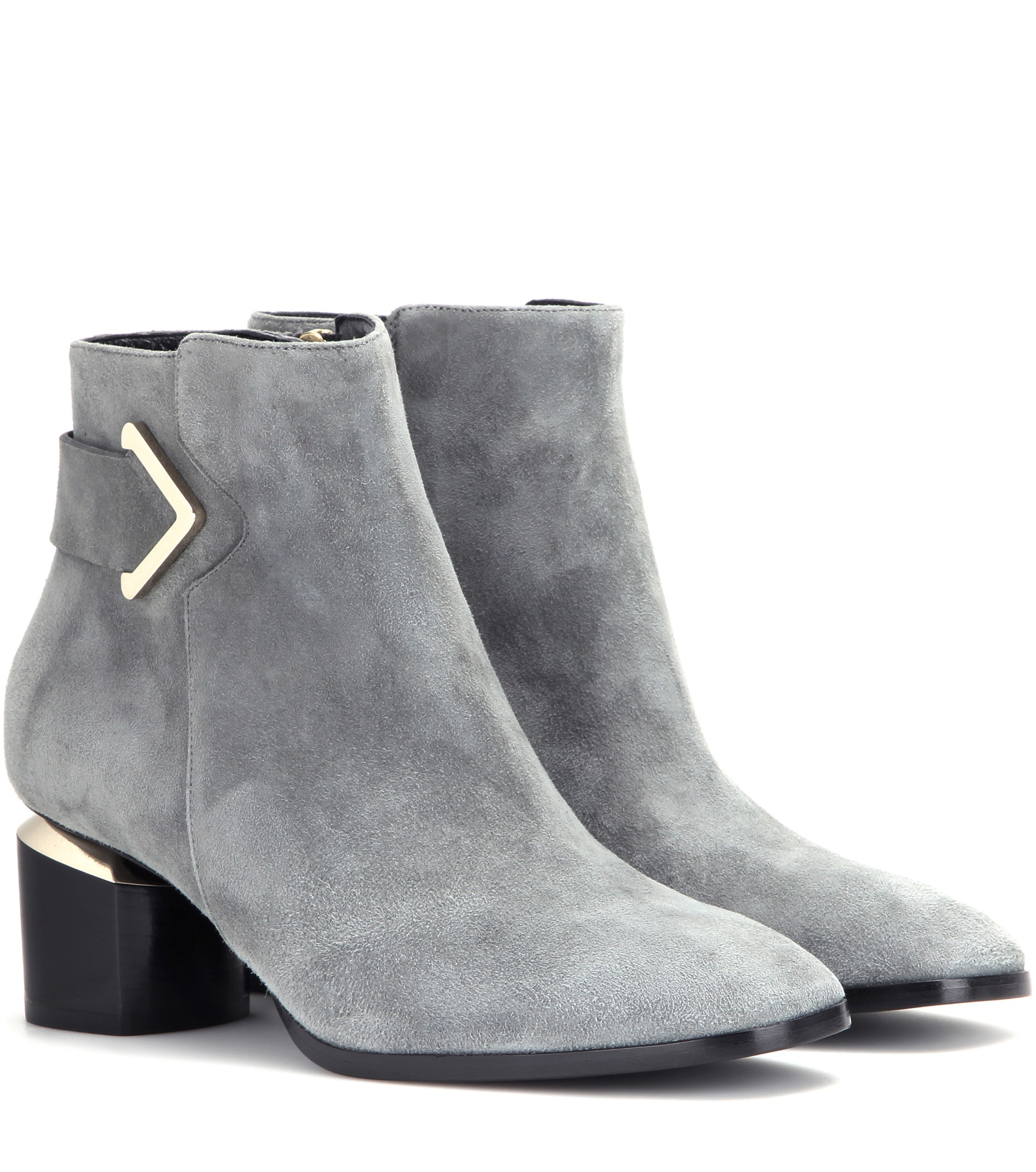 Nicholas kirkwood Brannagh Suede Ankle Boots in Gray | Lyst