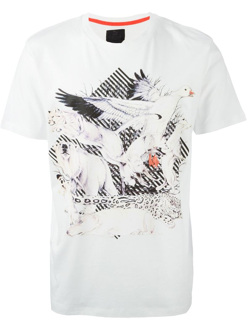 Lyst - Puma Animal Print T-shirt in White for Men