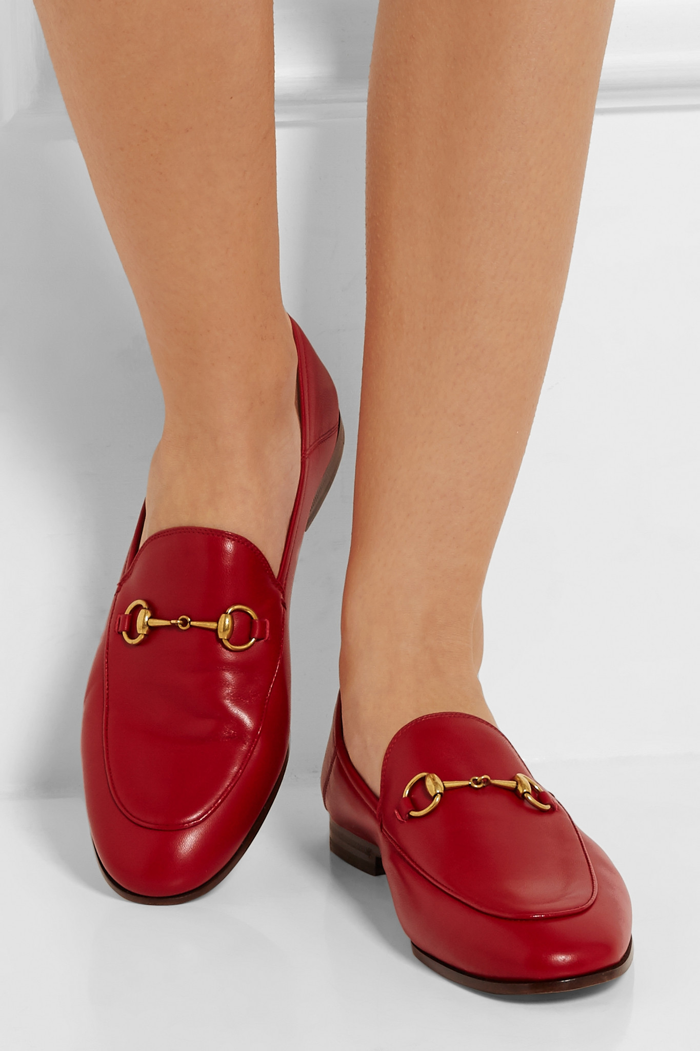 red loafers gucci