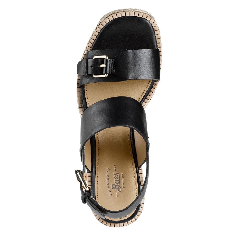 Lyst - G.H.BASS Tyra Wedge Sandal in Black